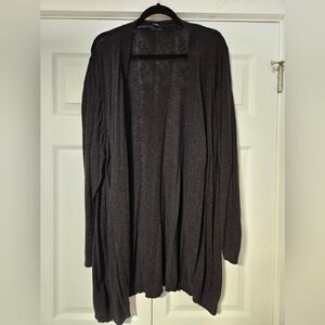 Torrid Black Open Front Long Cardigan